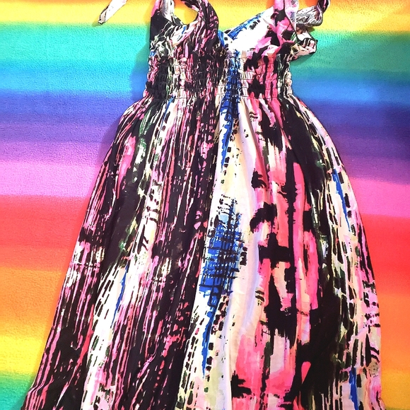 Shoulder Tie Summer Dress - Picture 1 of 2